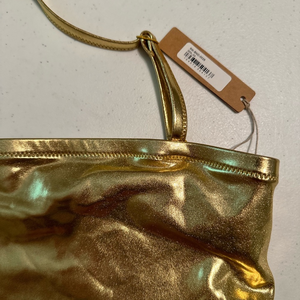 NWT Skims Limited Edition Metallic Bathing Suit - Picture 7 of 8